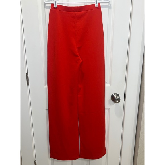 NWT Sbetro Women's Red Wide Leg Dress Pants Size Small - Picture 4 of 6